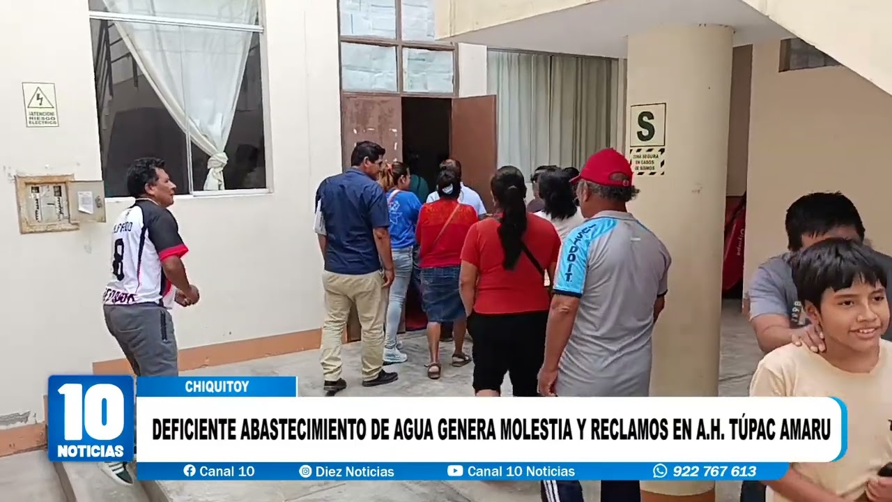 #chiquitoy - DEFICIENTE ABASTECIMIENTO DE AGUA GENERA MOLESTIA Y RECLAMOS EN A.H. TÚPAC AMARU