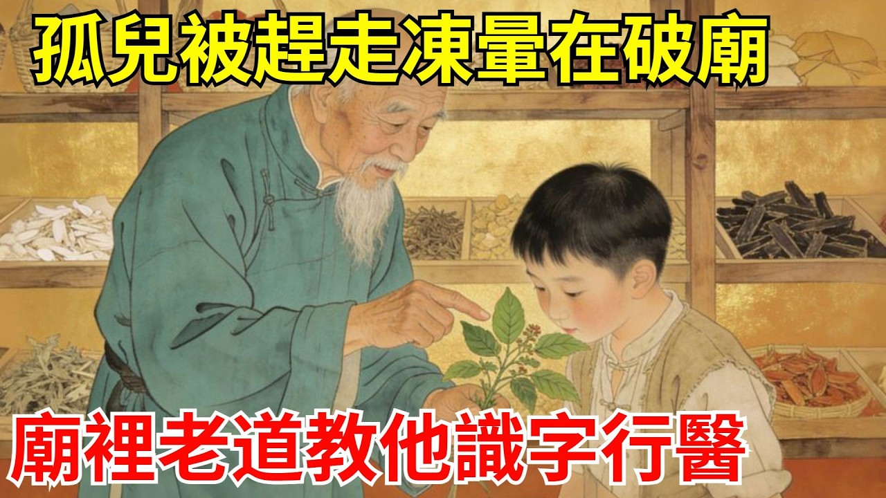 孤兒替地主放羊十年，一分工錢沒拿。寒冬夜被趕出門，凍暈在破廟。廟裏老道教他識字行醫。十年後地主得怪病，求他救命，他冷笑：善心救得了人，救不了狼心狗肺！#故事頻道#聽書#民間故事#說書#善有善報#爽文
