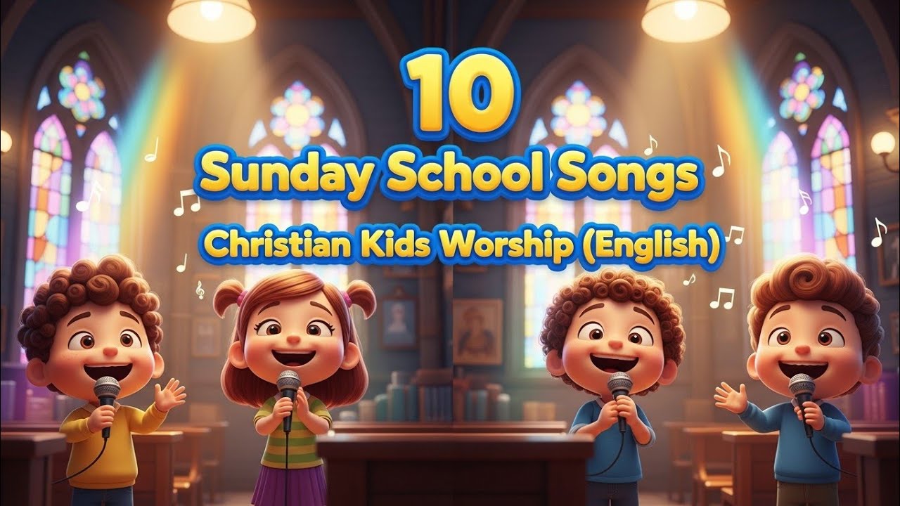 Top 10 Sunday School Songs 🎵 | English Audio Song|Kids Worship Audio Collection |Christian Stories|