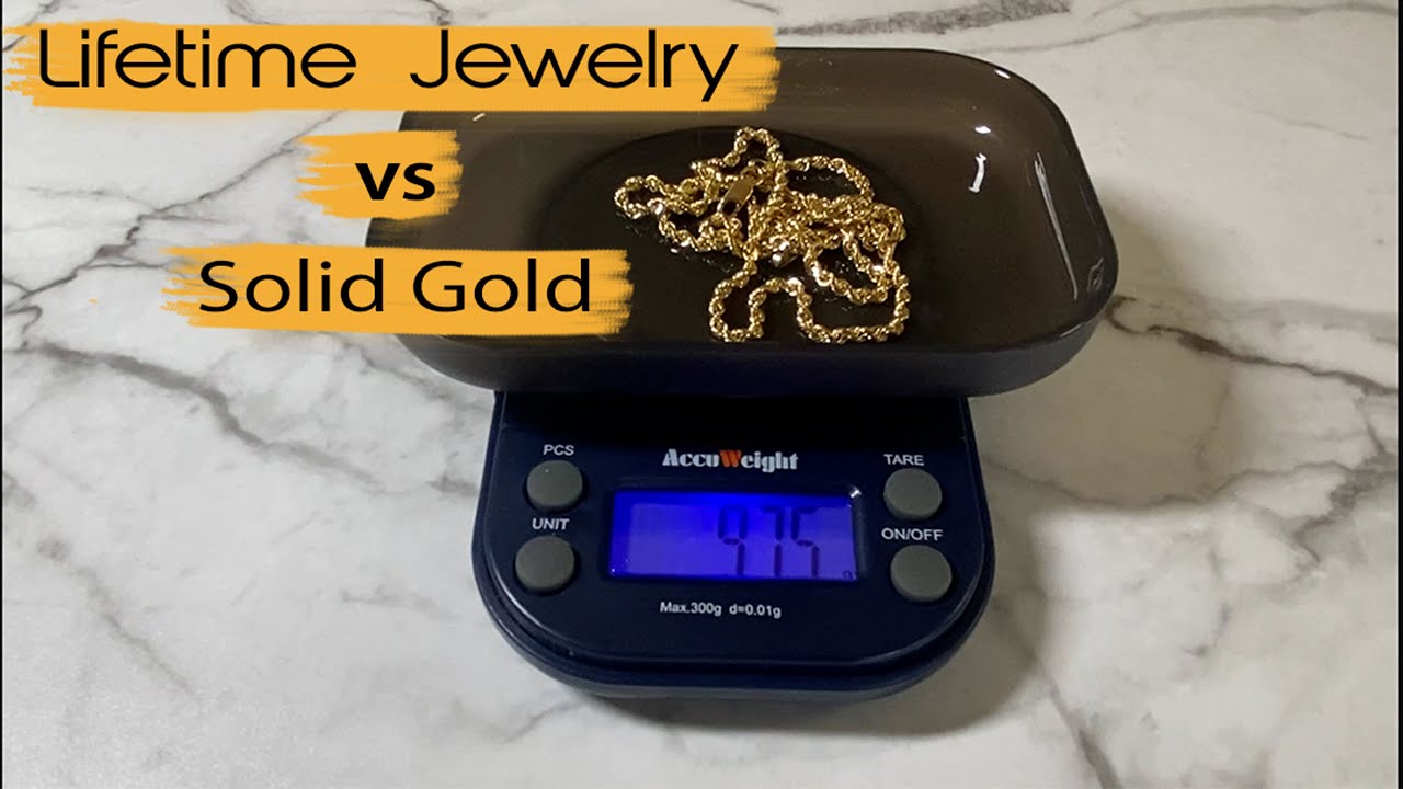 Solid Gold vs Lifetime Jewelry Gold Plated Chain