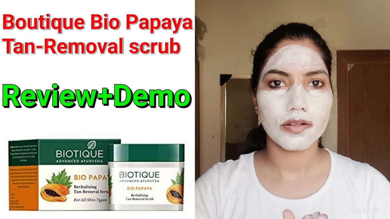 Biotique Bio Papaya Revitalising tan removal scrub Review & Demo|गर्मी‌ के लिए अच्छा स्क्रब|FabRose