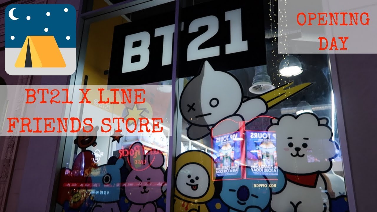 WE CAMPED OUT FOR 12 HOURS ~ BT21 X LINE STORE FRIENDS HOLLYWOOD OPENING