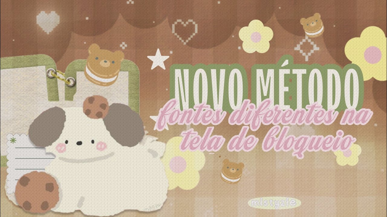 🍪 método atualizado ⚠️ fontes diferentes na tela de bloqueio (samsung)