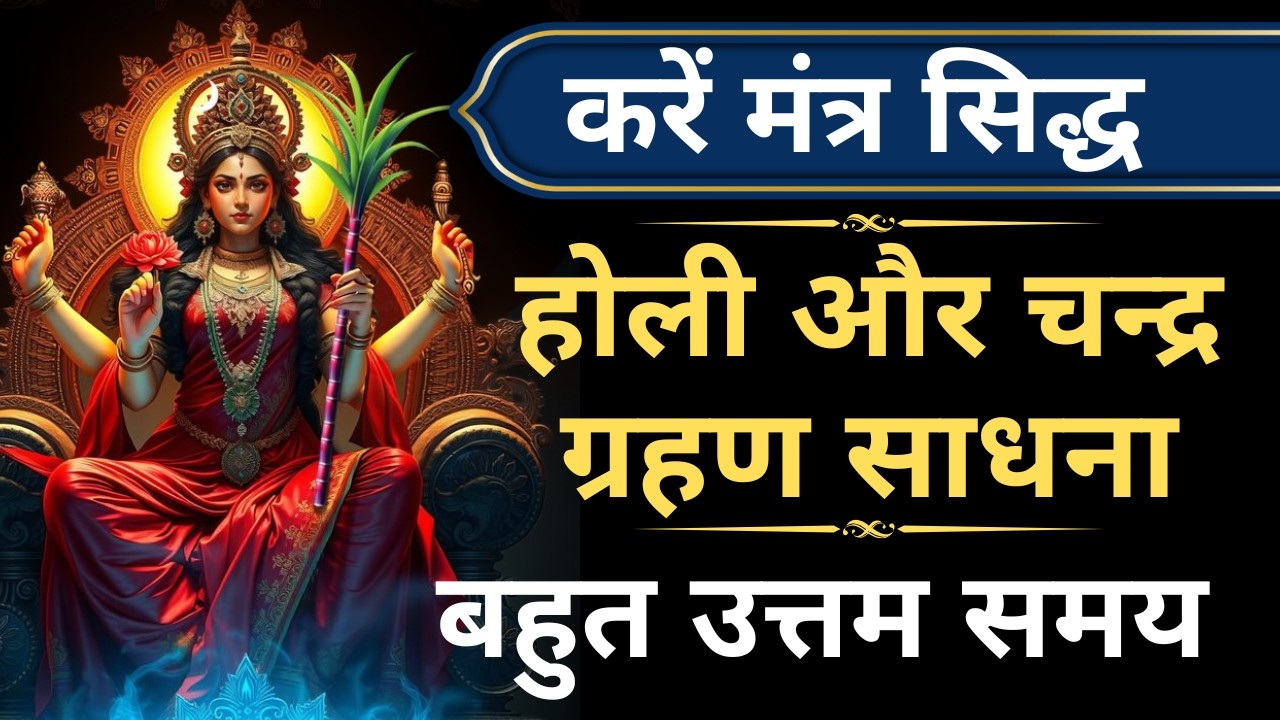 होली और चन्द्र ग्रहण साधना | Holi Sadhna | Chandra grahan Sadhna | MANTRA SADHNA | Tripura Sundari