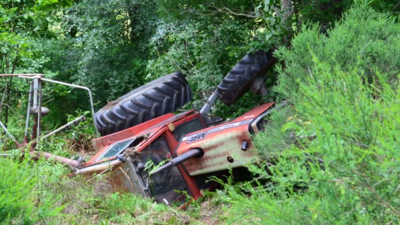 Accident   tracteur MF 592
