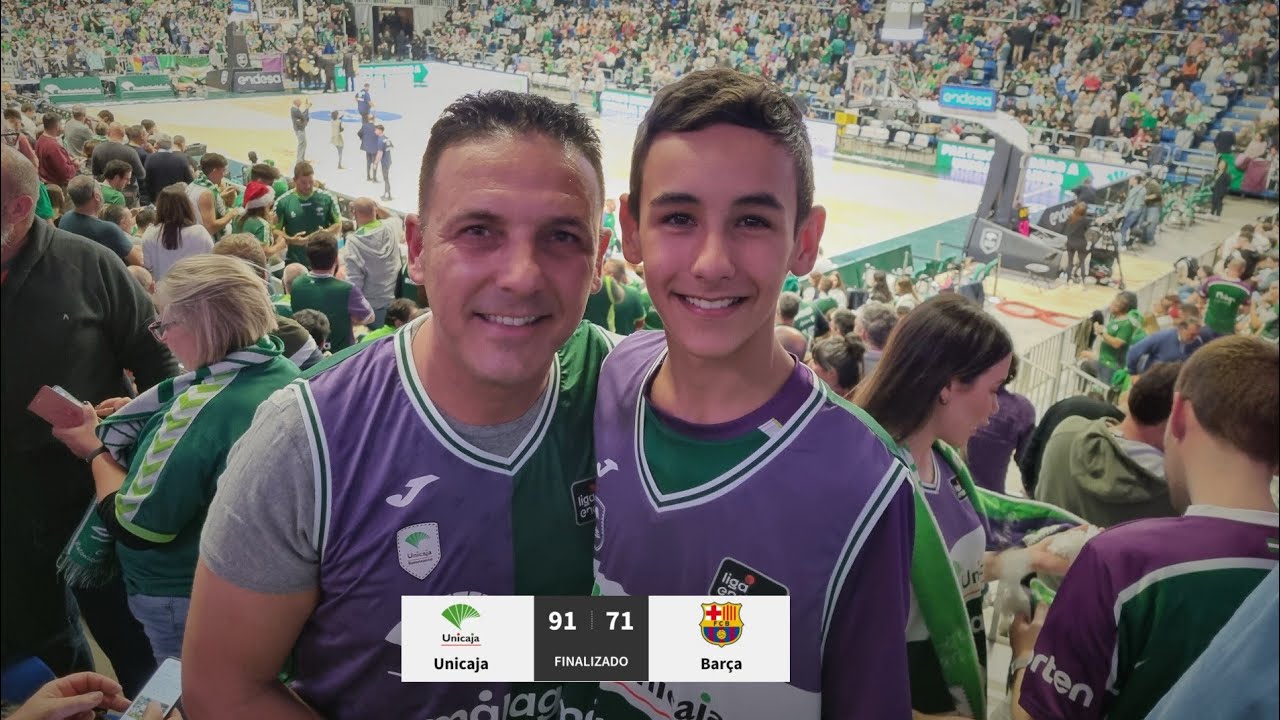 Unicaja Málaga 91-71 FC Barcelona. El Carpena,nuestro 