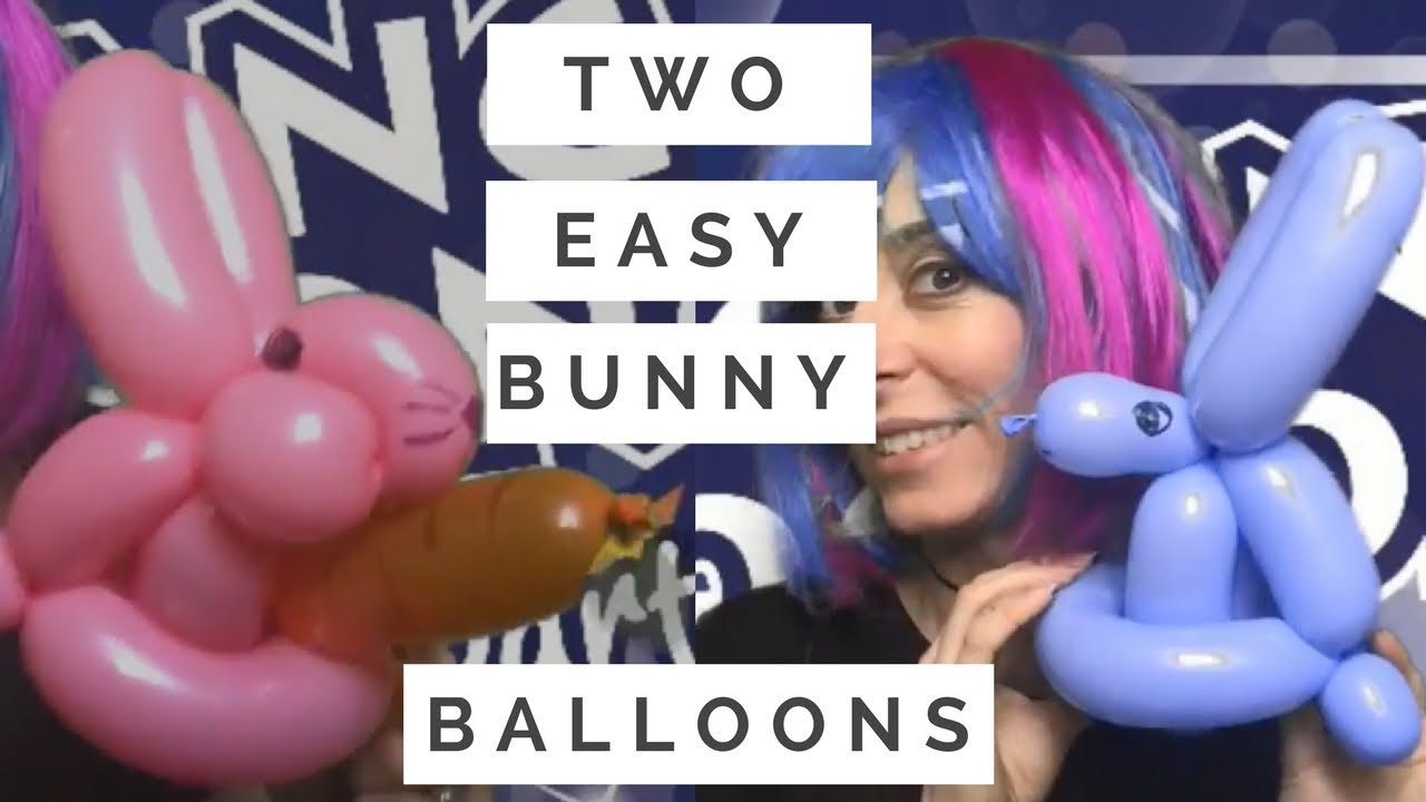 Two easy balloon bunny models!