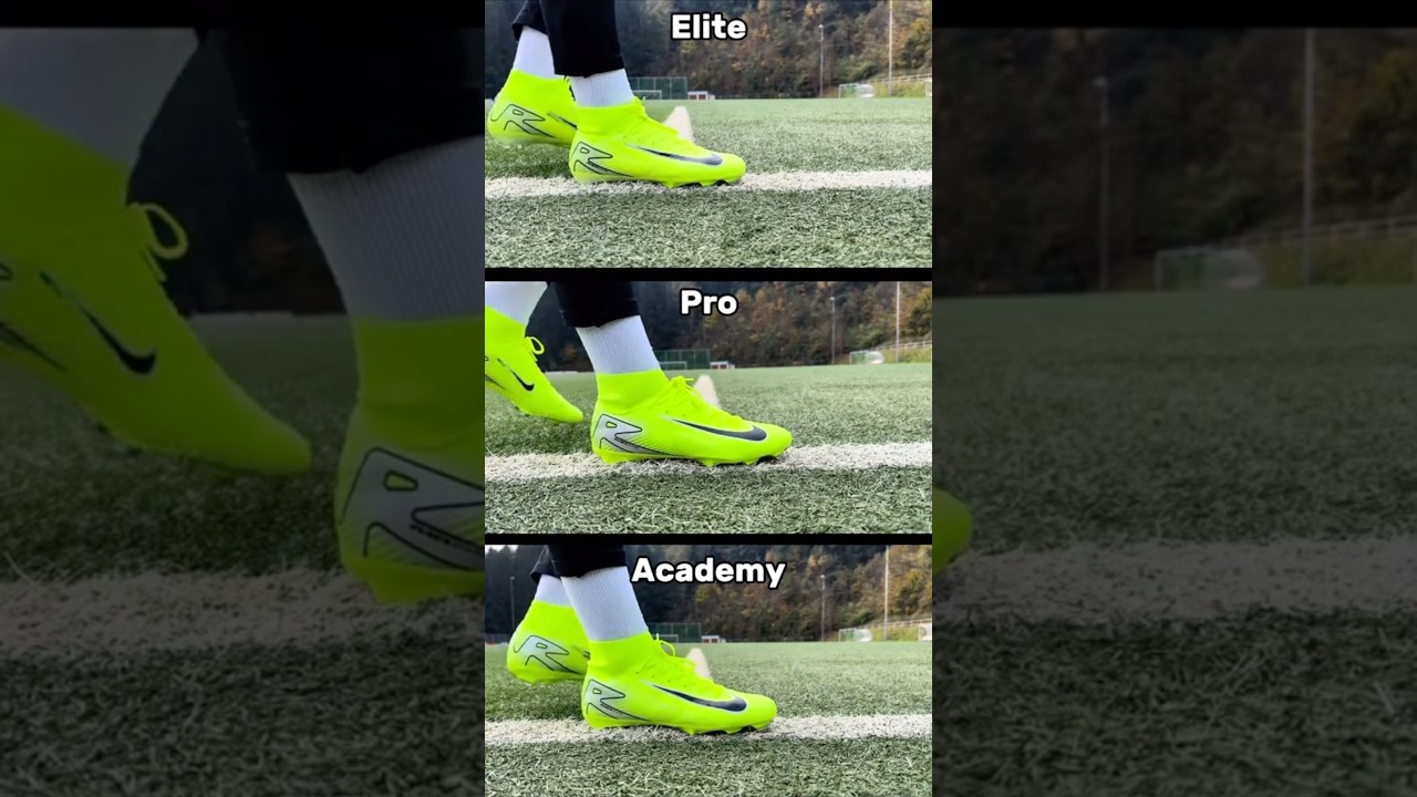 Nike Mercurial Battle- Elite Vs Pro Vs Academy 👀🤫 #football #footballtiktok #soccercleats #nike