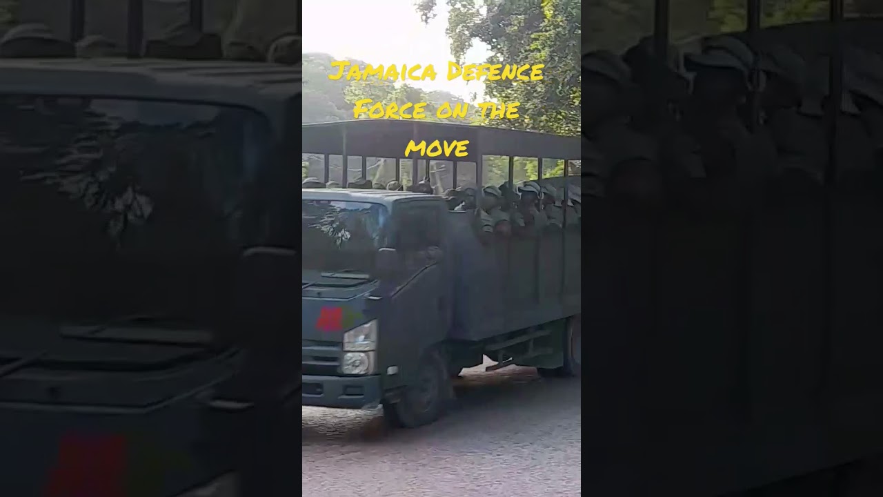 Military on the move. #montegobay #jamaica #travel #army #armylife #armytruck #soldiers #explore