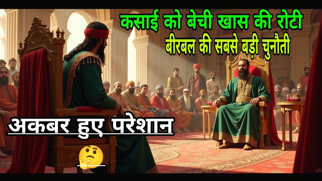 कसाई को बेची खास की रोटी 🤔 यूनीक कहानी | akbar birbal unique kahani | birbal new unique chalanj 