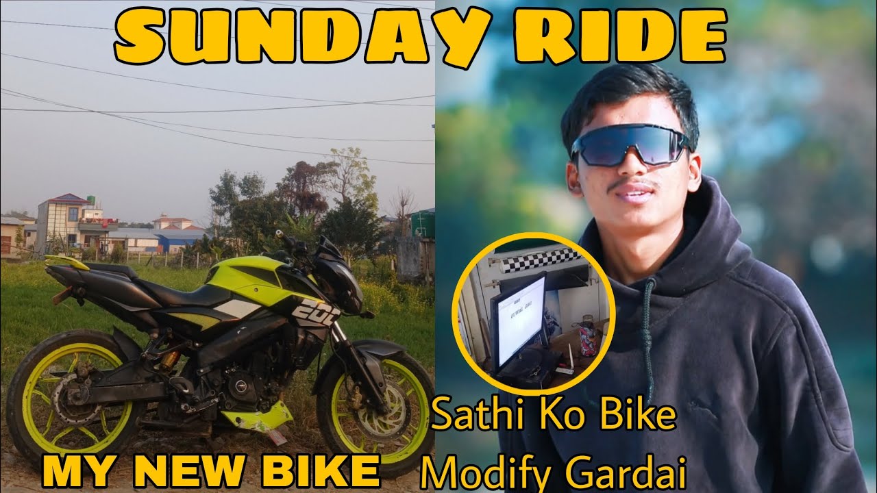 Sathi Ko Bike Modify Gardai||New Bike||Sunday Ride||