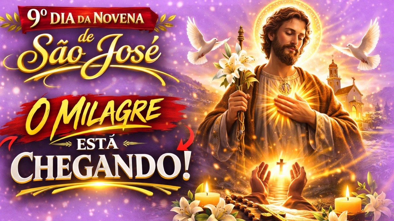 9º Dia da Novena de São José | Hoje Sua Oração Será Atendida