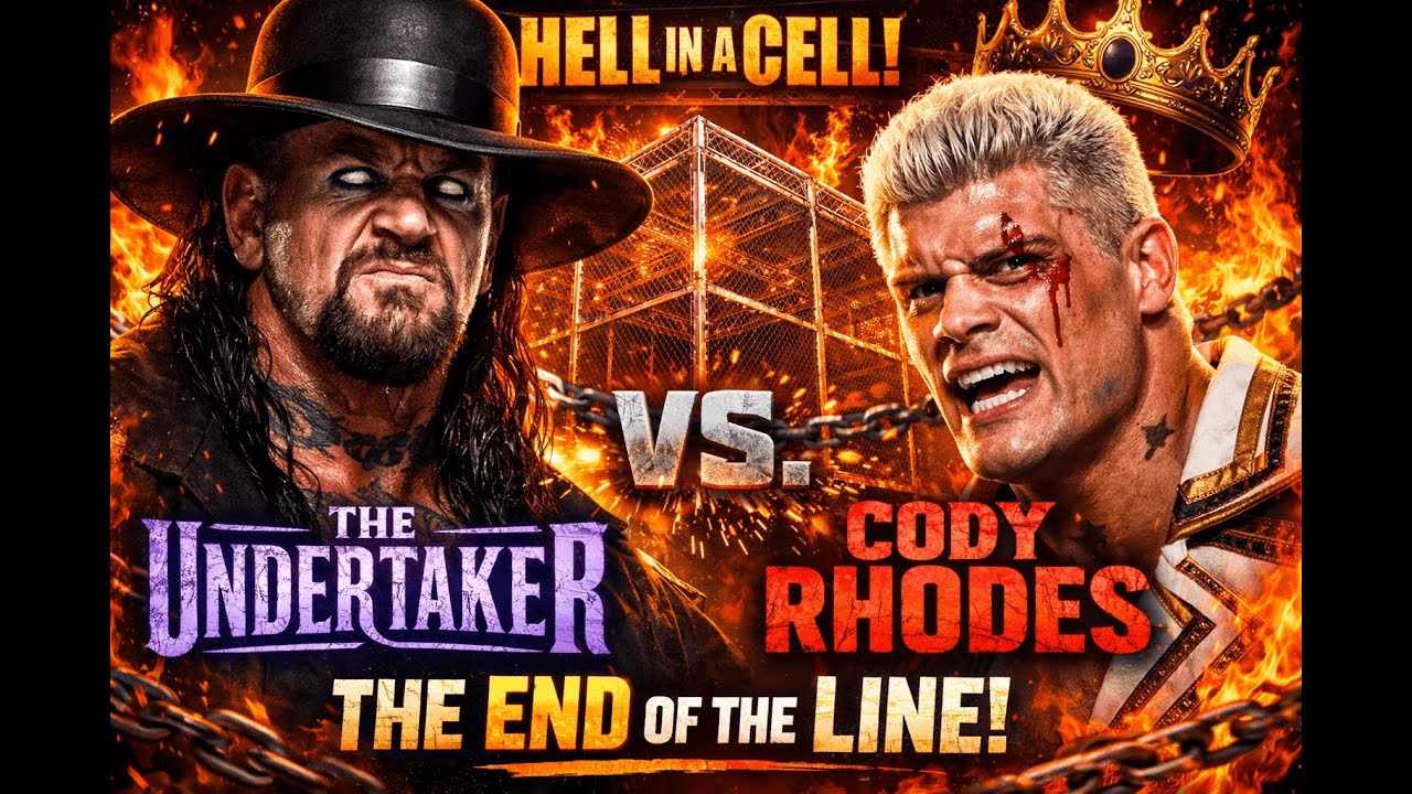 THE UNDERTAKER VS. CODY RHODES: THE END OF THE LINE IN HELL IN A CELL! 💀👑🔥