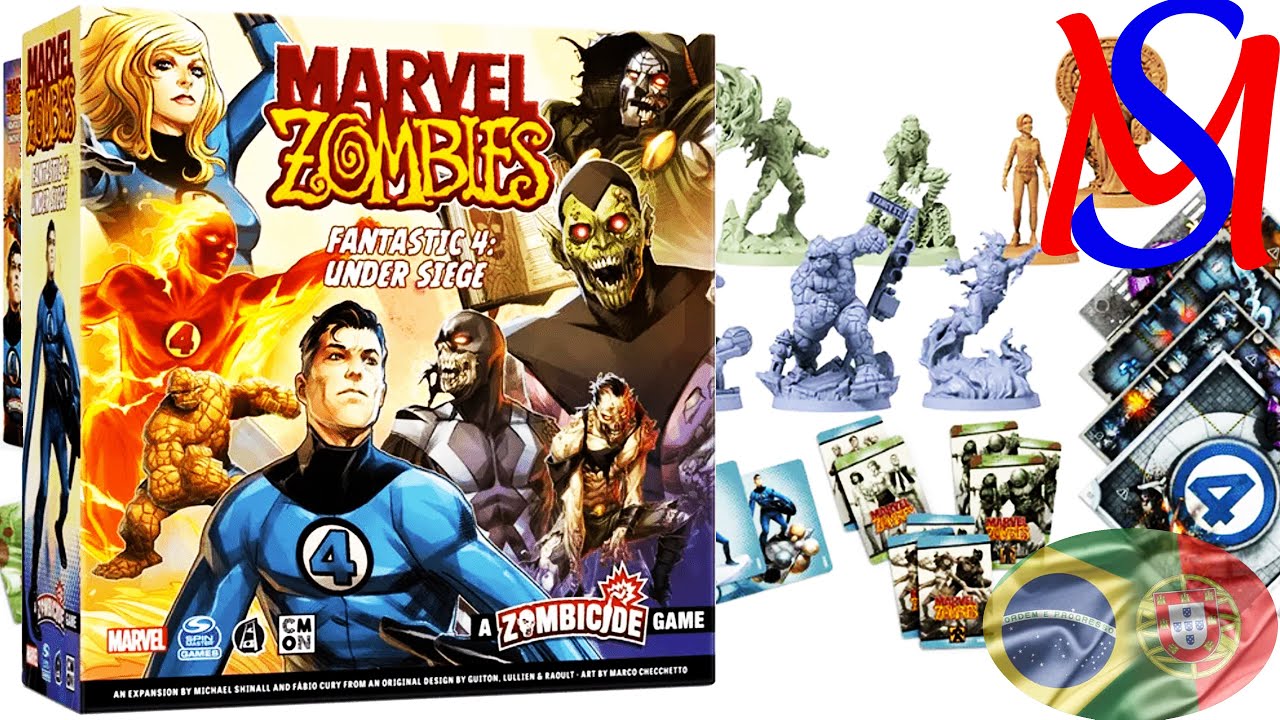 Unboxing do Fantastic 4 Under Siege - Expansão do Marvel Zombies