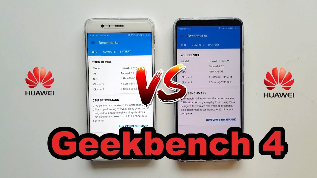 Huawei Mate 10 Pro vs. Huawei P10 Plus - Geekbench 4 Benchmark