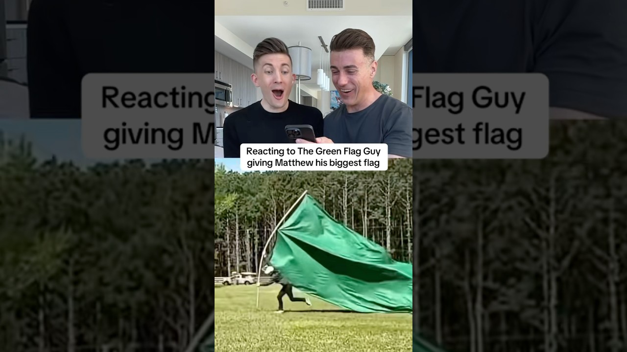He gave us his BIGGEST green flag ever!! 😮 #shorts