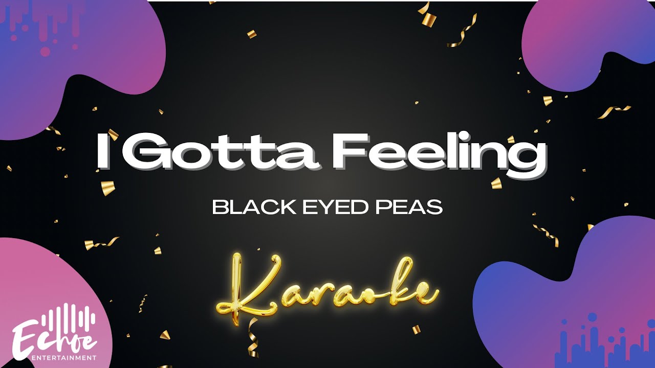 Black Eyed Peas - I Gotta Feeling (Karaoke Version, Original Music)