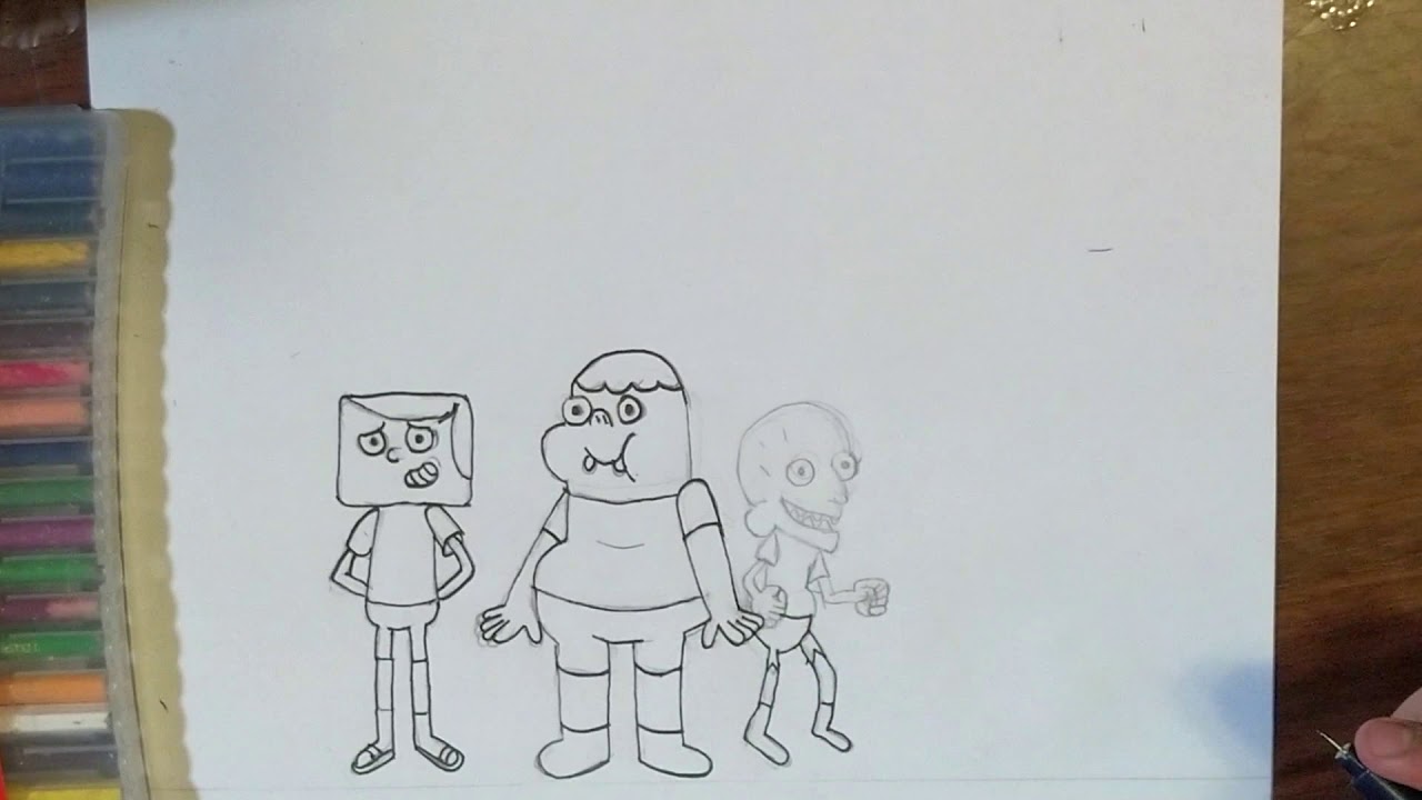Como dibujar a Clarence y sus amigos