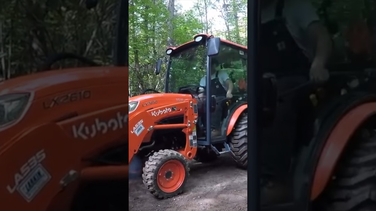 Kubota LX2610 Compact Tractor. She&rsquo;s My Girl. @KubotaCanada #tractor #forest
