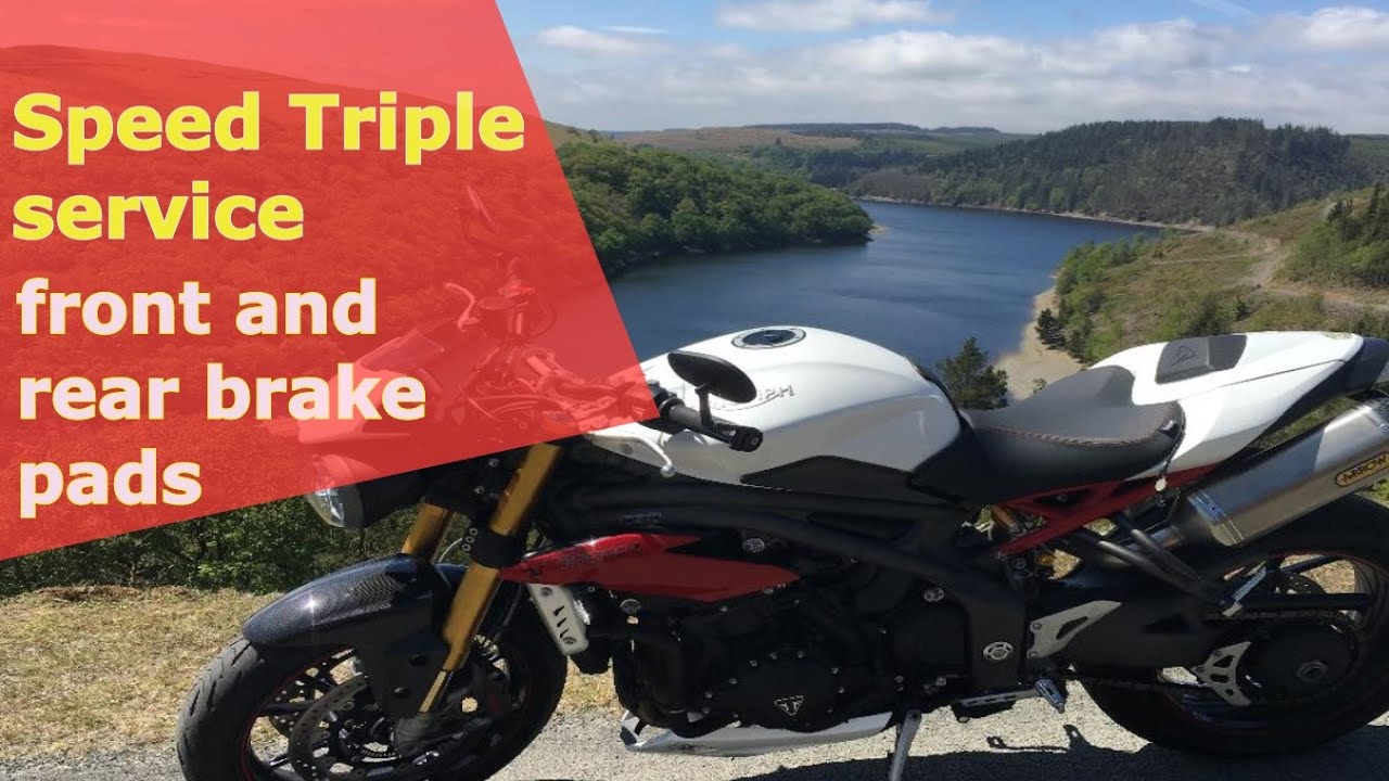 Speed Triple service - front and rear brake pads