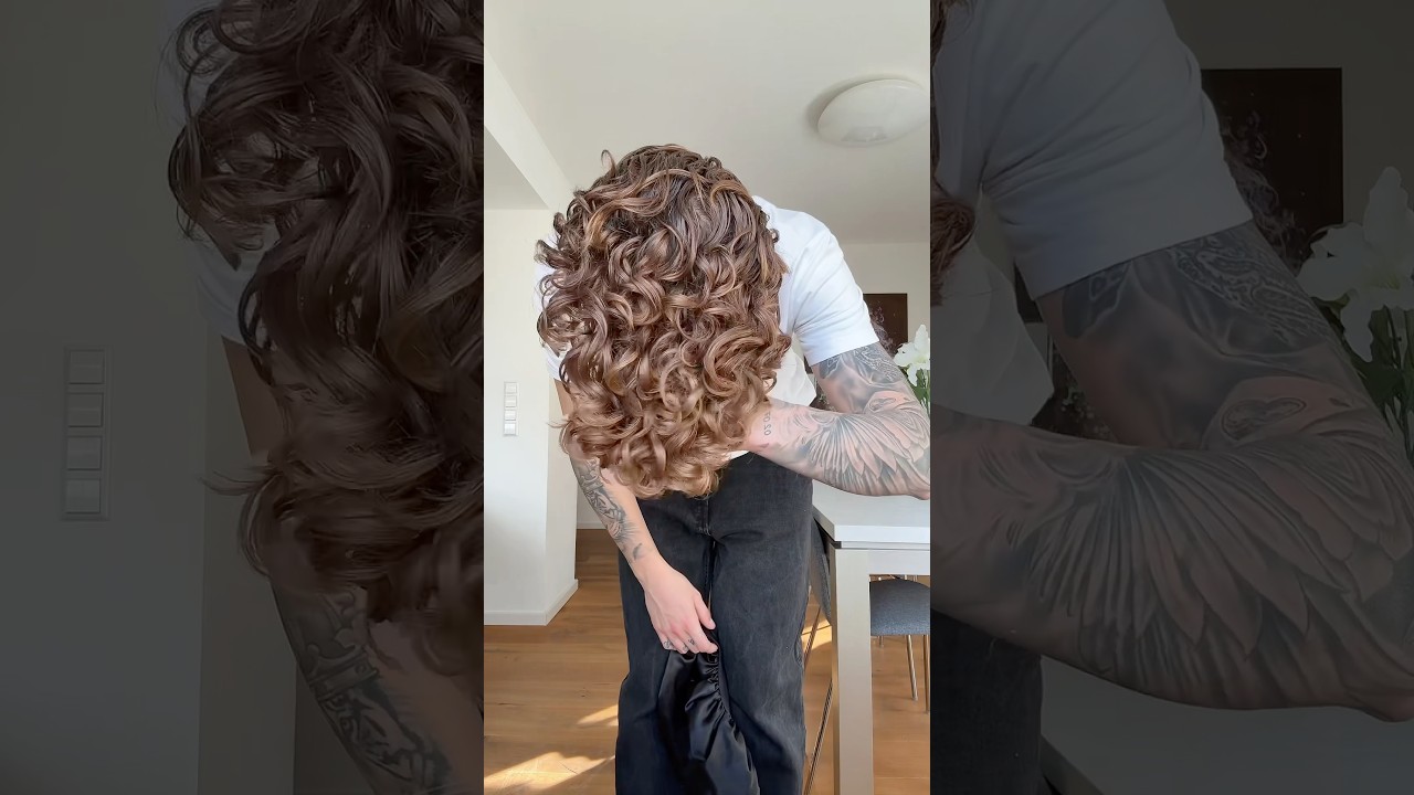 Разве мы все не хотим таких результатов 👀🥰 Увлажняющий крем для вьющихся волос и гель для придани...