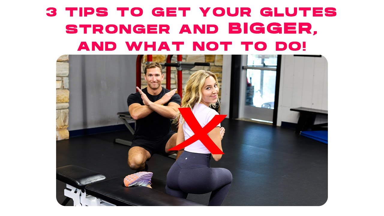 3 Tips to Get Your GLUTES Activated, Bigger, and Stronger!! What Not to Do and What to do Instead!