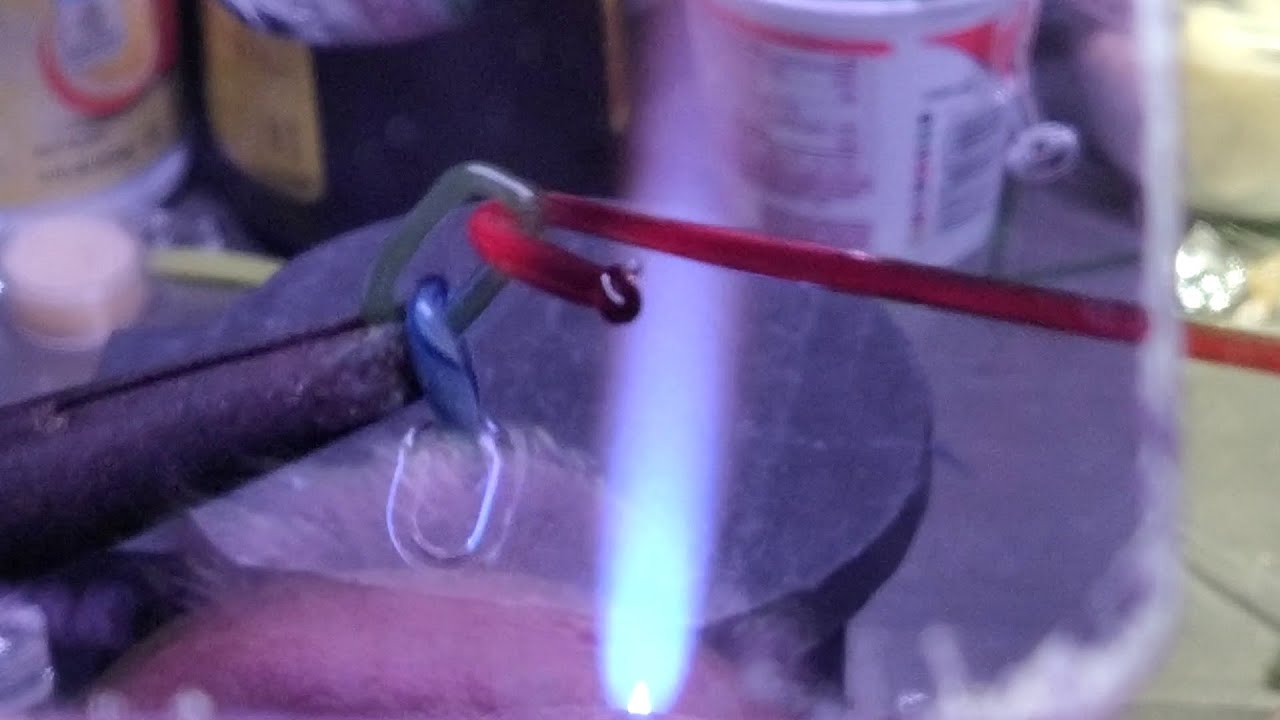 making boro glass chain links...