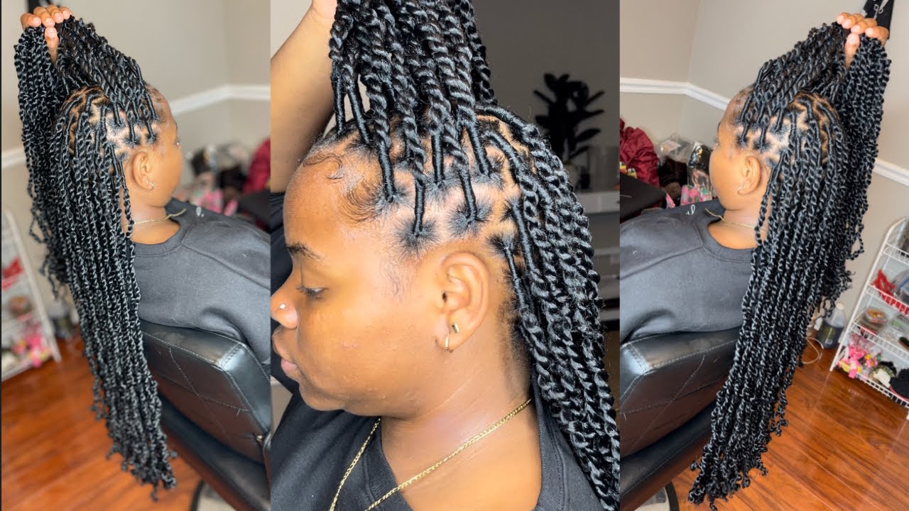 Long Passion Twists Tutorial With Base Wrapped