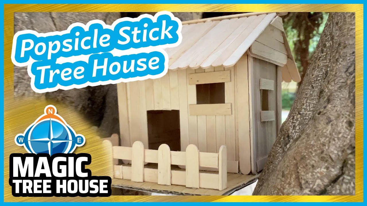 Popsicle Stick Magic Tree House | Fun How To Video! | Magic Tree House Art