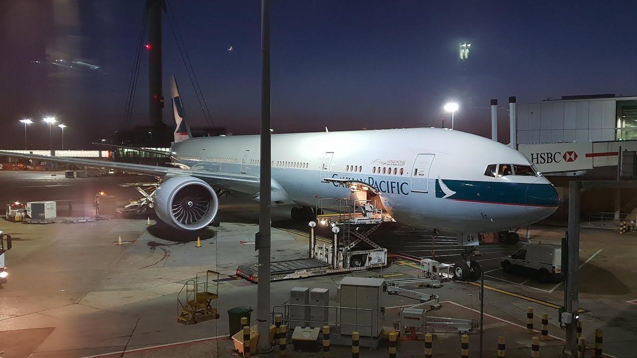 飛行記錄20190108【倫敦希斯洛→香港】國泰航空 CX-250 波音777-300ER 商務艙