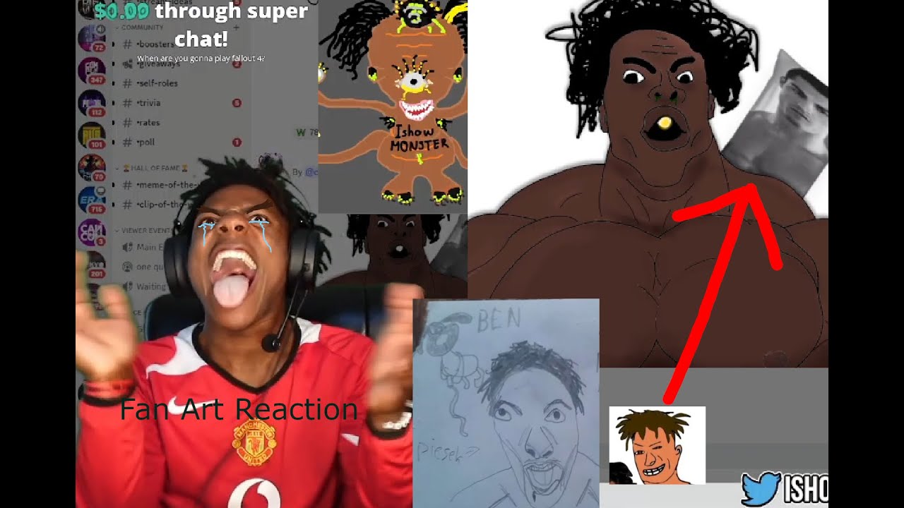 IShowSpeed Reacts To Fan Arts ( 😂 Funny And No Censorship 🤬)
