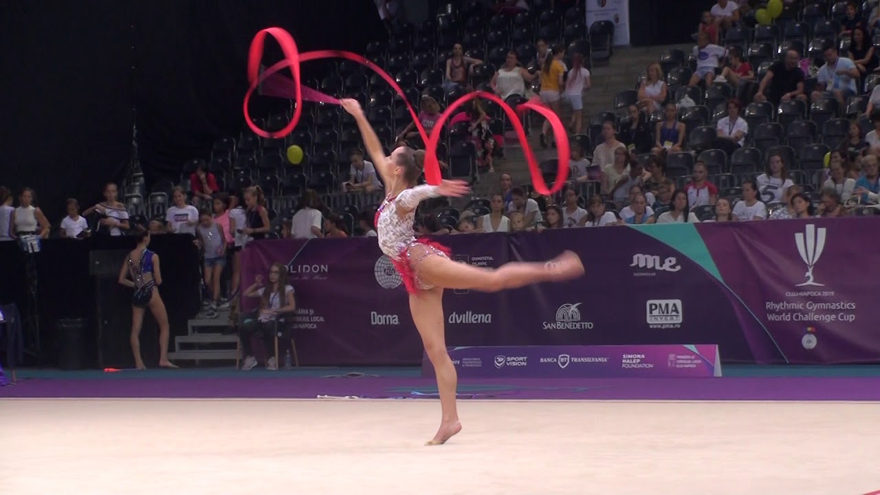 Camilla Feeley USA Ribbon AA World Challenge Cup Cluj 24 August 2019