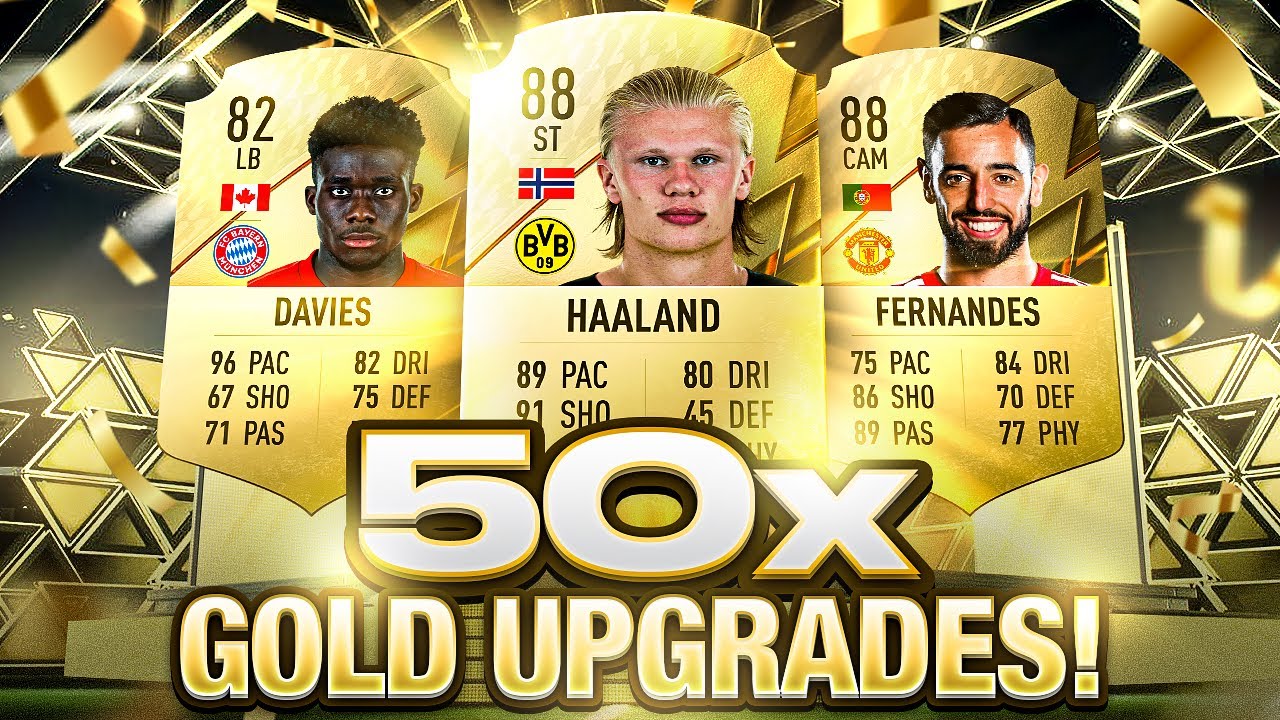 THIS IS WHAT I GOT IN 50x GOLD UPGRADE SBC PACKS! #FIFA22 ULTIMATE TEAM