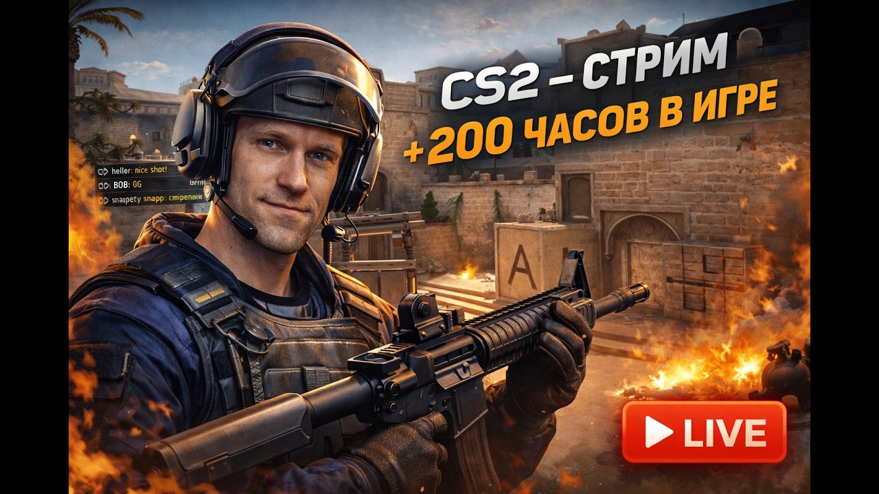 💥 Counter-Strike 2 — путь не киберспортсмена: учусь, ошибаюсь, попадаю | LIVE