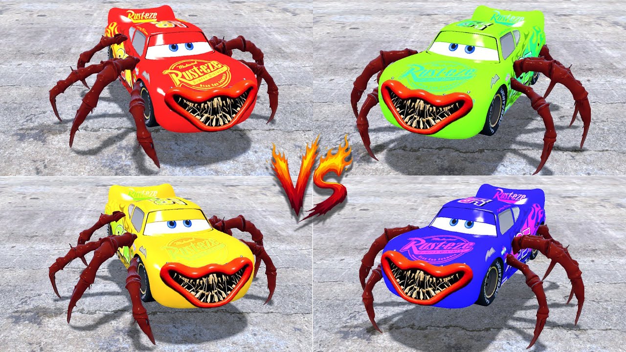 EVERYTHING TURNING INTO MONSTER: Sally Carrera Eater, Mcqueen turned into Choo Choo Charles In Gmod!