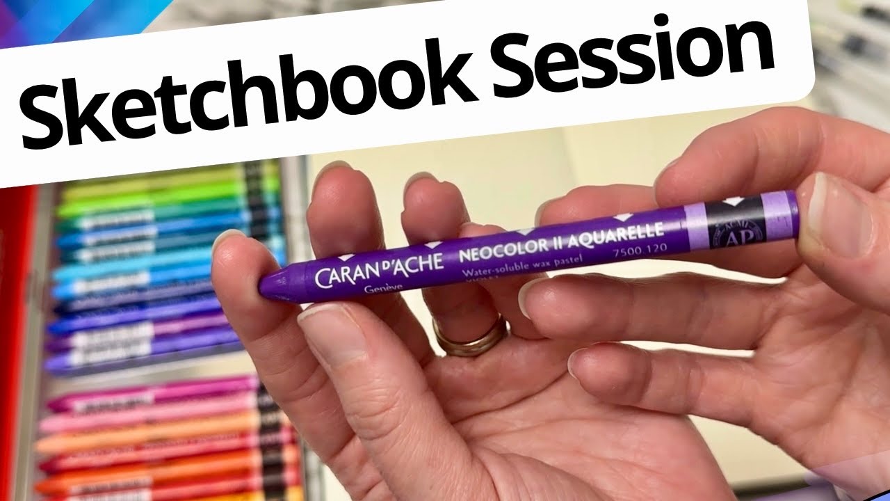 🎨 Caran d'Ache Neocolor II💡 INTUITIVE SKETCHBOOK IDEA