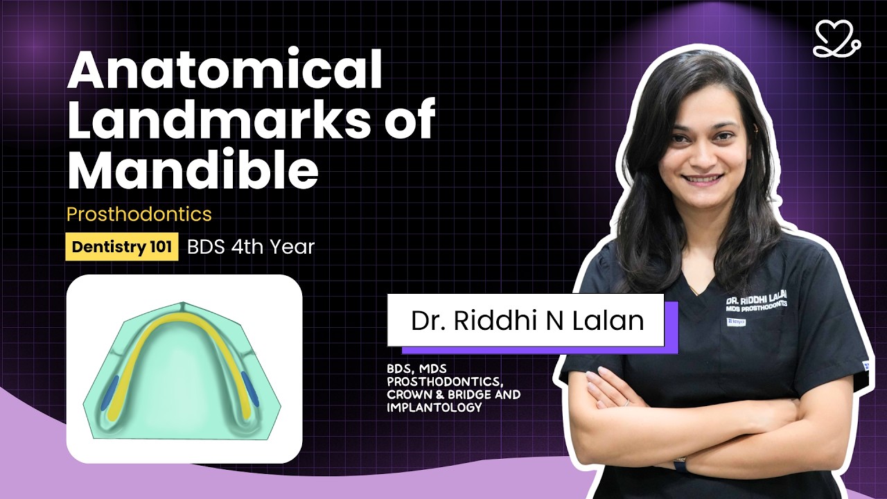 Основы стоматологии | Протезирование | Анатомические ориентиры нижней челюсти | 4 курс BDS