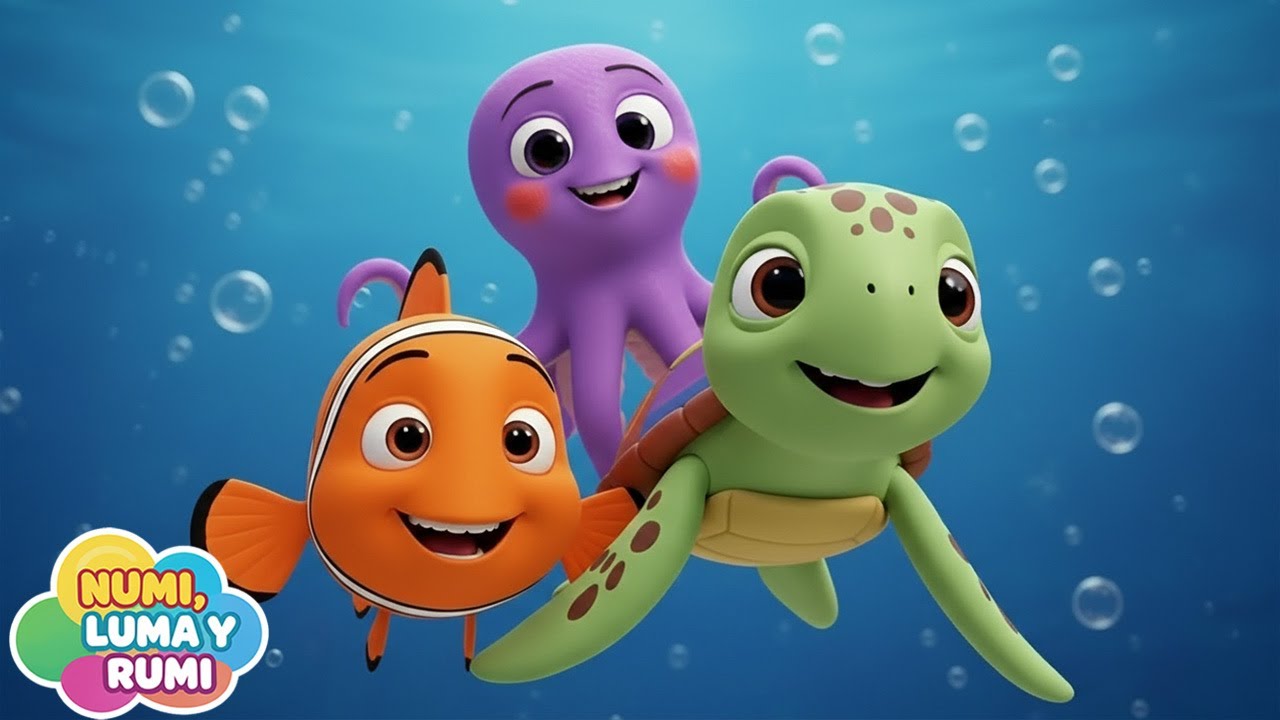 🎶 Baila en el Mar 🐠🦑🐢 | Canción Infantil del Océano | Música para Niños