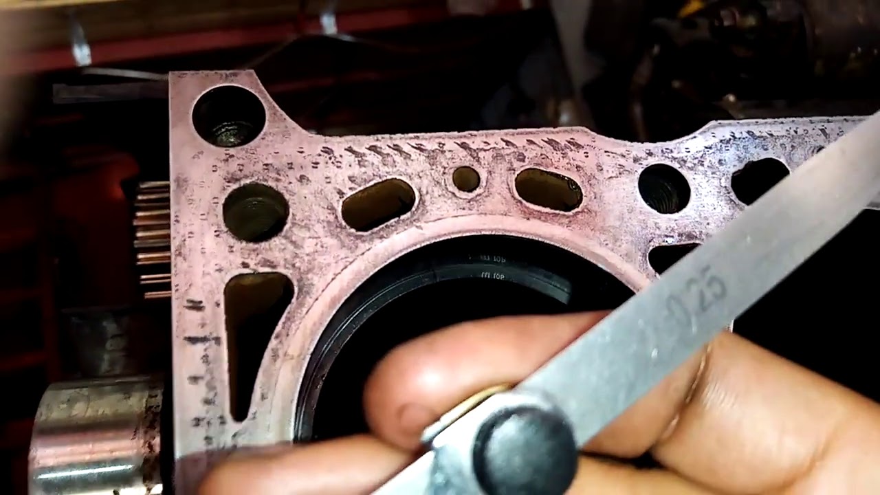 Jeu à la coupe des segments sur moteur reunault 1.9d 