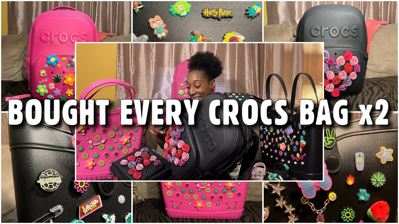 I Bought EVERY CROCS Bag Twice #crocsbags #crocstote #crocscrossbody #crocsbackpack #clogpouch #bag