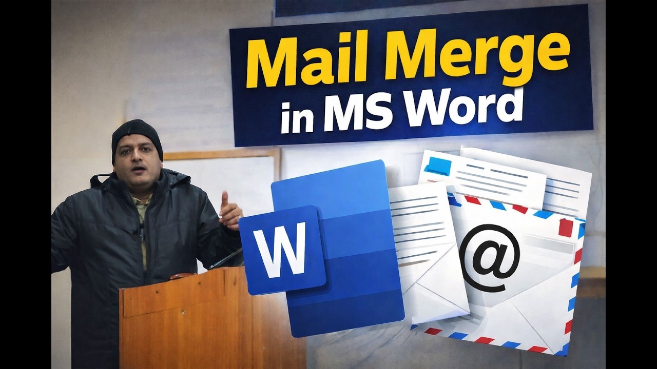 Mail merge in MS Word