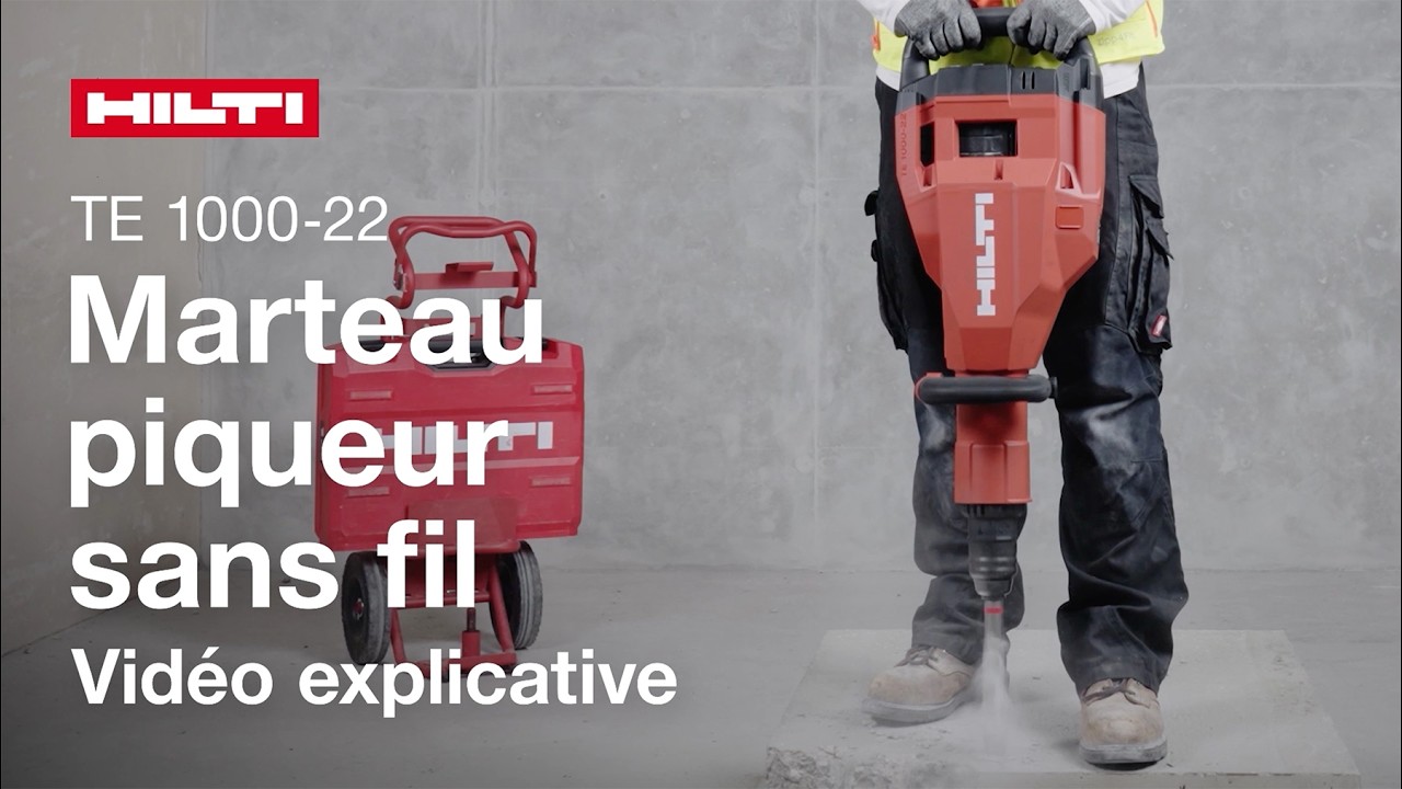 Marteau de démolition sans fil Hilti Nuron TE 1000-22 | Guide de démarrage rapide