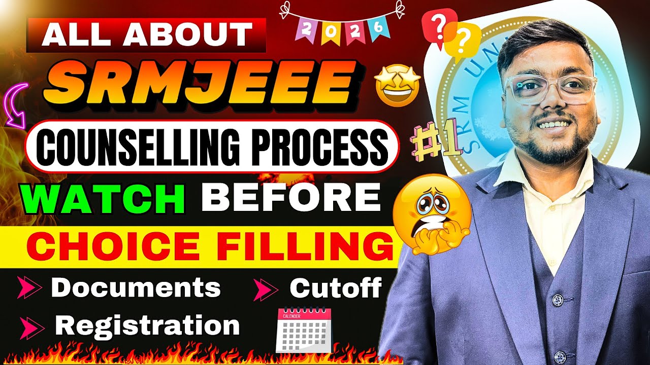SRMJEEE Result 2026 out 🥳 | SRM Counselling Process 2026 | CSE @ 10k Rank ?| SRM Choice Filling 2026