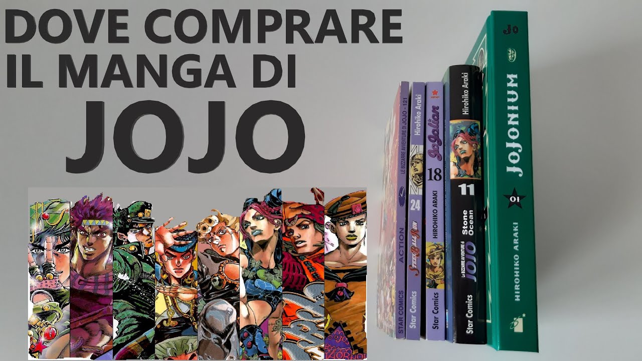 Dove comprare il manga di JOJO