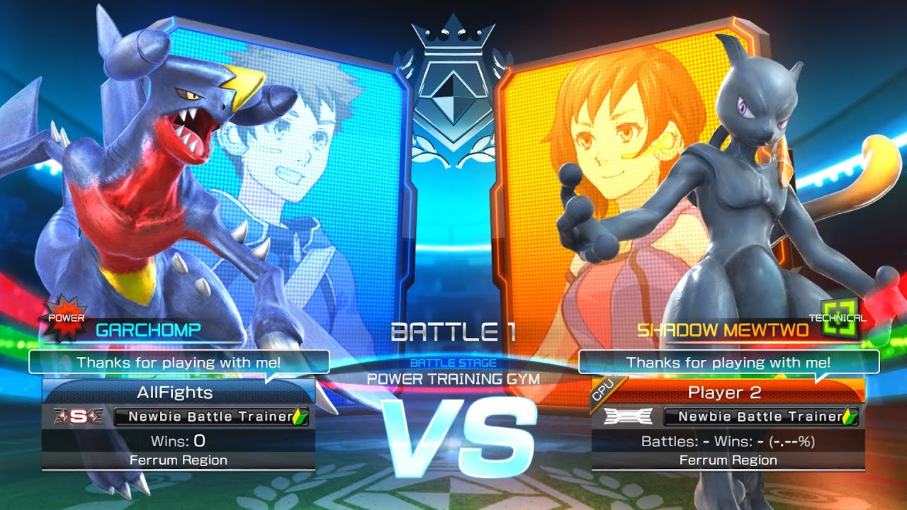 Garchomp vs Shadow Mewtwo - Pokk&eacute;n Tournament DX
