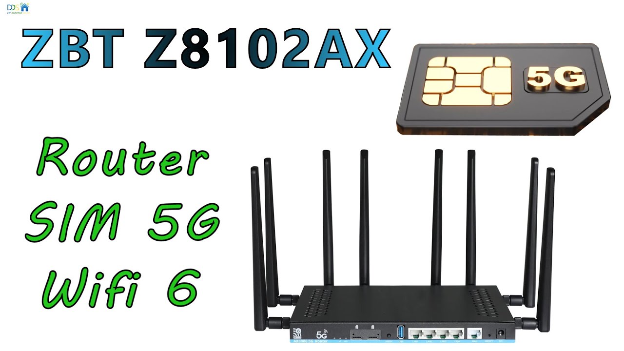 ZBT Z8102AX-M2-A-T ROUTER SIM 5G probamos un router de tarjeta SIM 5G, Wifi 6, USB, Gigabit LAN,....