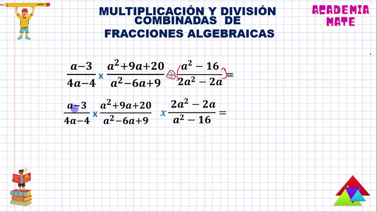 Multiplicación y División Combinadas de Fracciones Algebraicas*