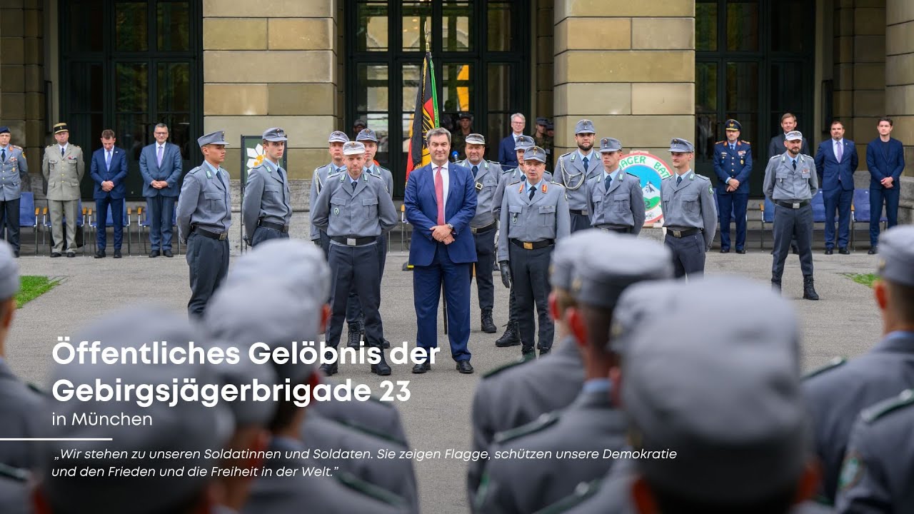 Öffentliches Gelöbnis der Gebirgsjägerbrigade 23 - Bayern