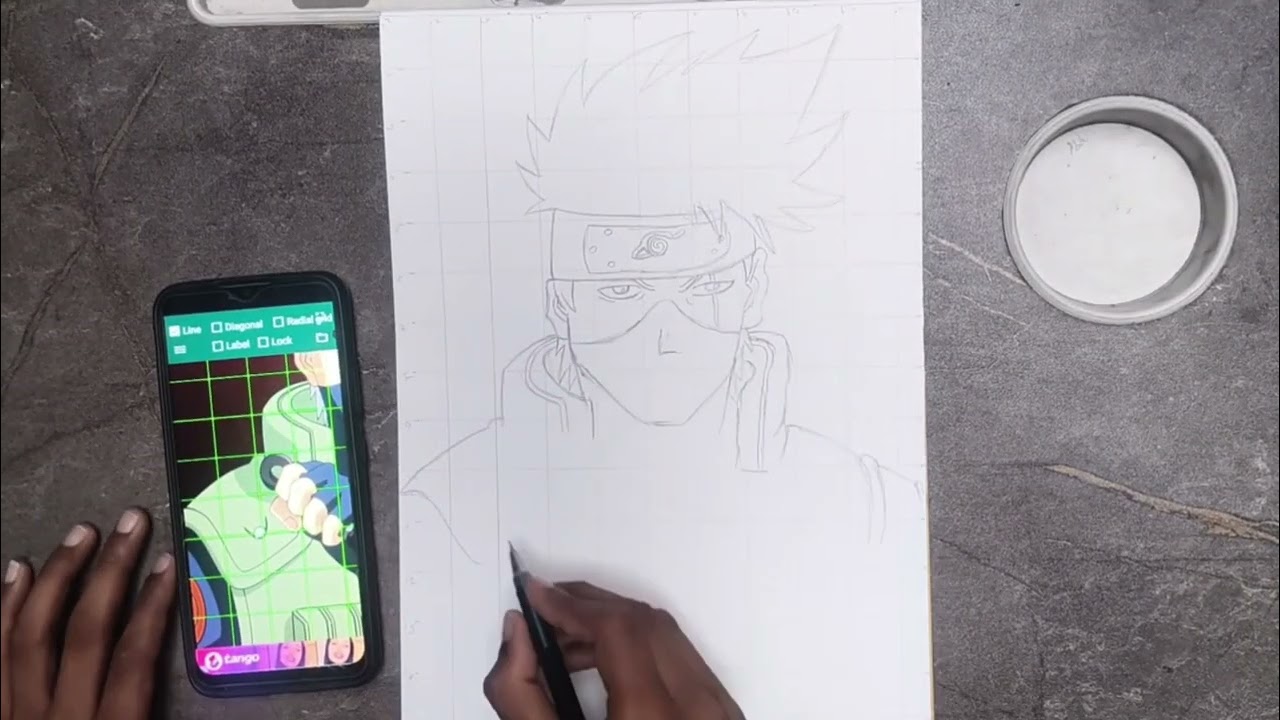 Kakashi drawing#shorts #viarl #art #drawing #song 