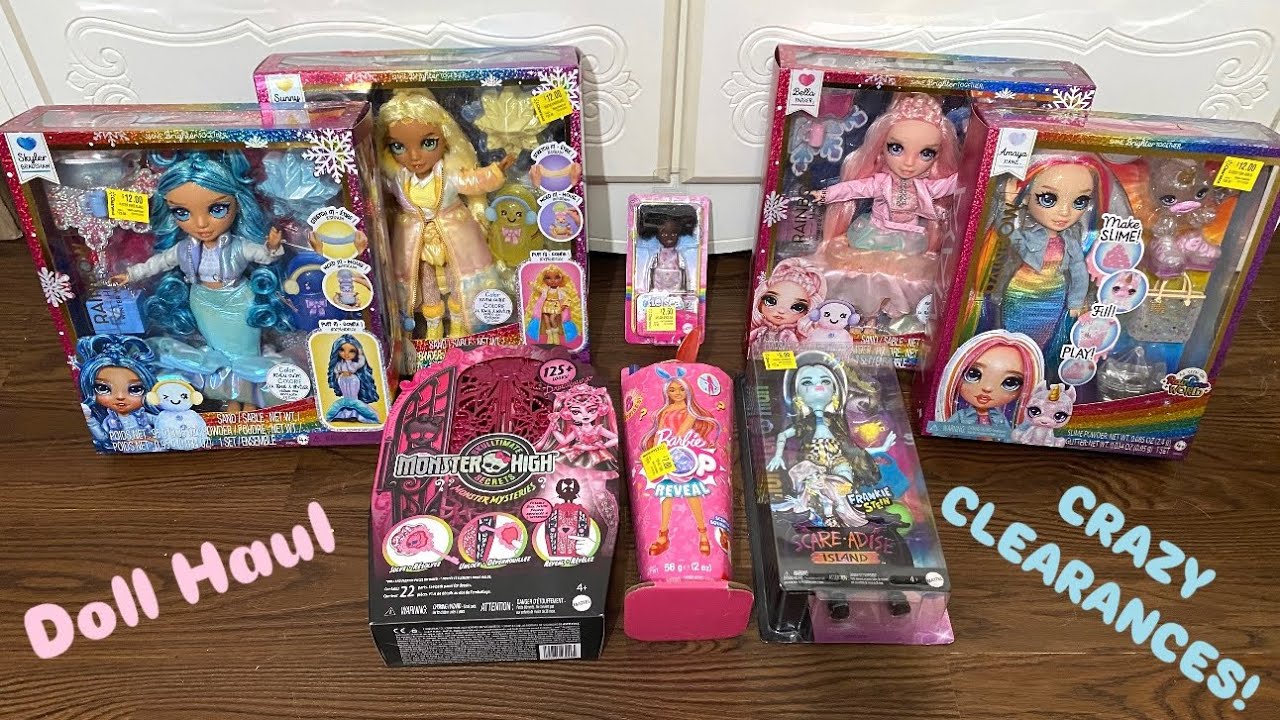 Doll Haul - CRAZY CLEARANCES! - Monster High, Rainbow High, Barbie Pop Reveal, & MORE!